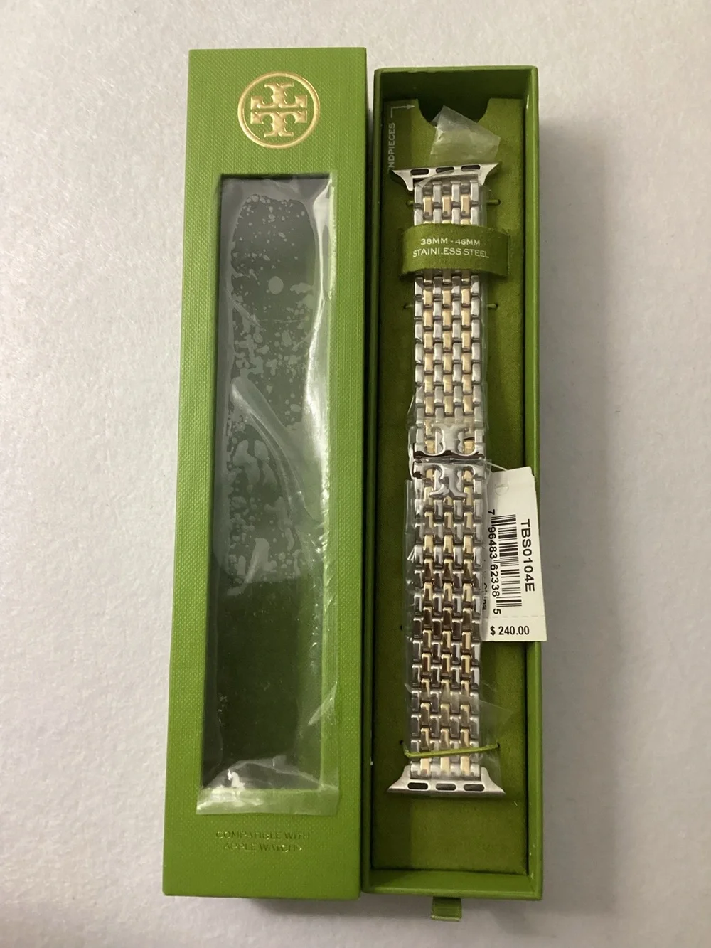 Tory Burch Two-Tone Stainless Steel Bracelet For Apple Watch® 38mm-46mm